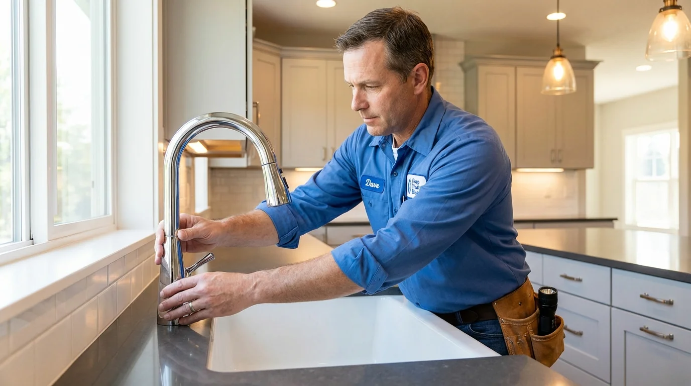 Kitchen faucet installation by Johns Plumbing LLC in Broomfield