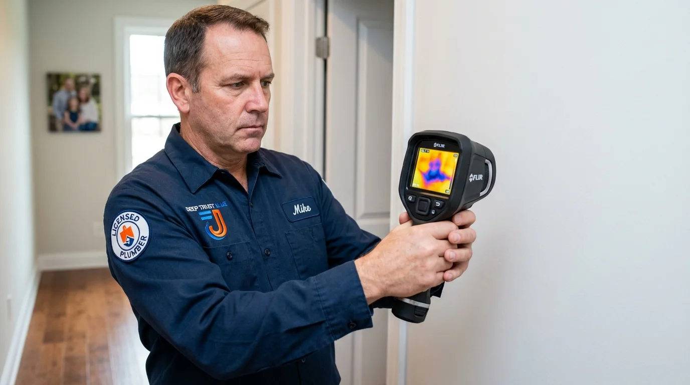 Thermal imaging leak detection by Johns Plumbing LLC in Broomfield